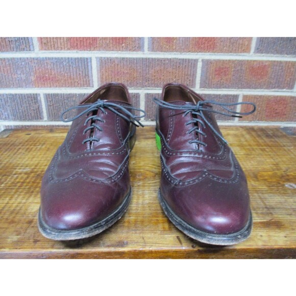 Allen Edmonds Mens Marlow Brown Leather Wingtip Oxford Dress Shoes 9 D USA main image 15